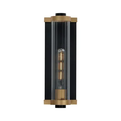 Opulent One Light Outdoor Wall Sconce (16121CRBKAB)