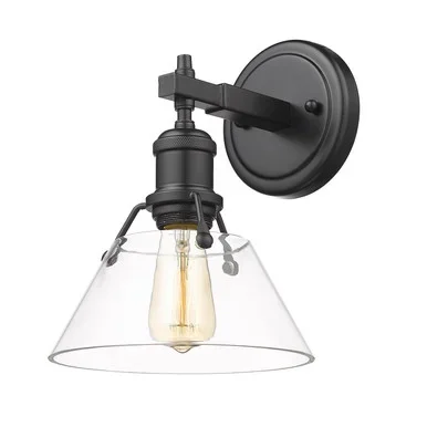 Orwell One Light Bath Vanity (3306-BA1 BLK-CLR)