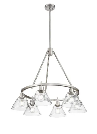 Orwell Six Light Chandelier (3306-6 PW-CLR)