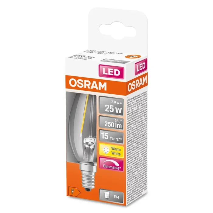 OSRAM LED Retrofit E14 2,8 Watt 2700 Kelvin 250 Lumen