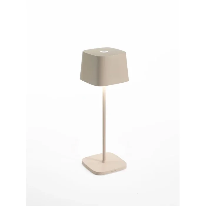 Outdoor LED Akku-Tischleuchte OFELIA TAVOLO PRO, IP65, 2.2W 2200-3000K (CCT Switch), mit Touch-Dimmer, sandfarben