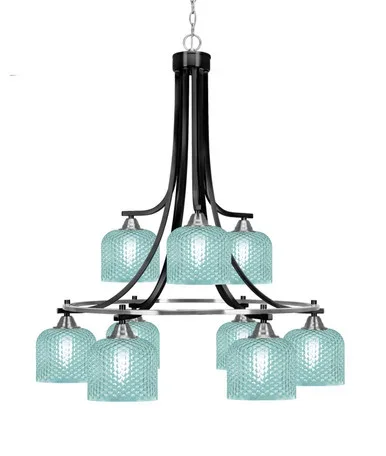 Paramount Nine Light Chandelier (3419-MBBN-4615)