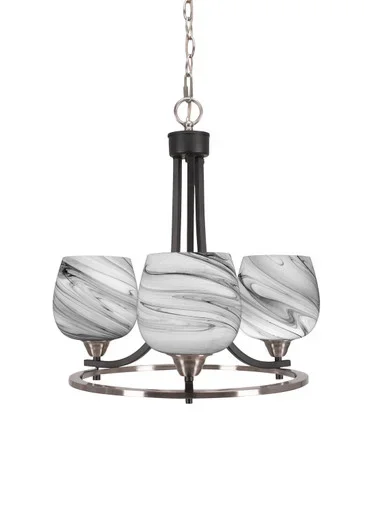 Paramount Three Light Chandelier (3403-MBBN-4819)