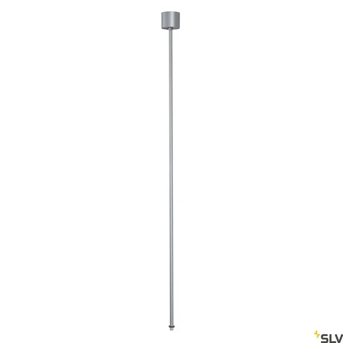 PENDELABHÄNGUNG, für EUTRAC Hochvolt 3Phasen-Aufbauschiene, starr, silbergrau, 120 cm, M13 Gewinde