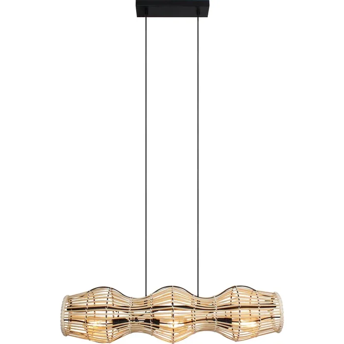 Pendelleuchte BAMBOO 3-flammig 3xE27 IP20, natur