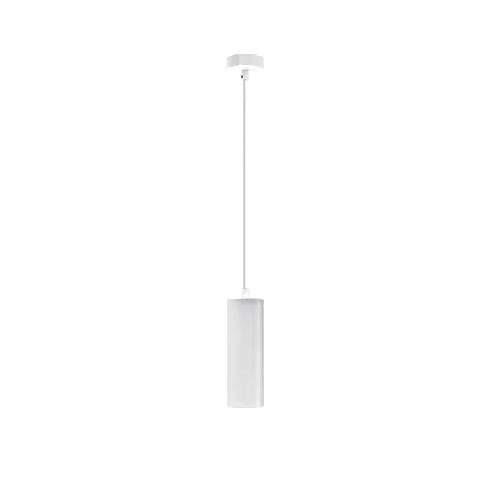 Pendelleuchte PELA, zylindrisch, direkt / indirekt, E27, Metall / Glas, Wei� matt (White Edition)