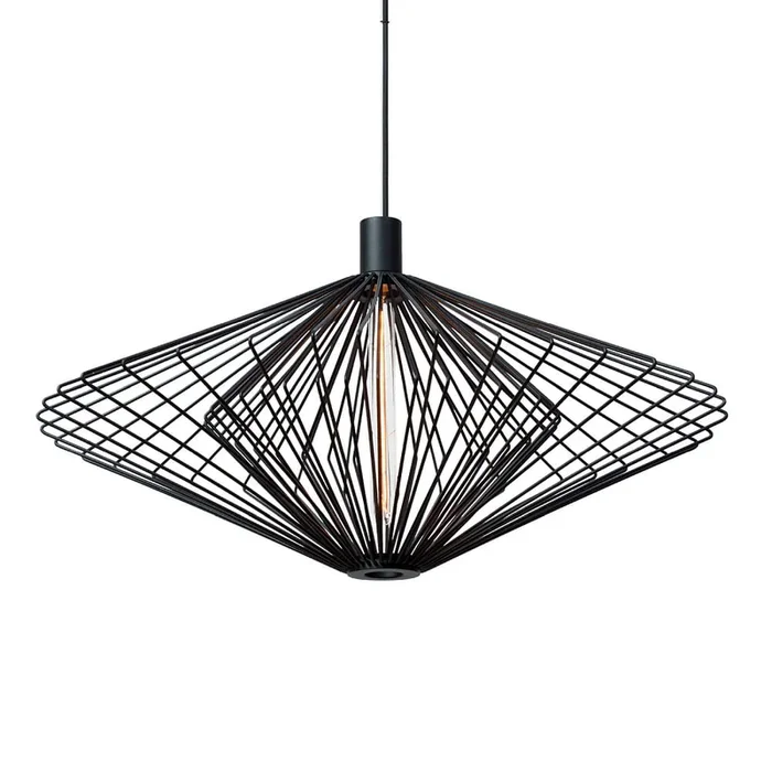 Pendelleuchte WIRO 2.0 DIAMOND CEILING SUSP E27 B 2.6m cable max. 60W T30-300 220-240VAC, IP20, schwarz