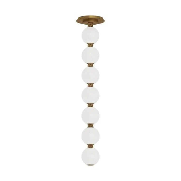 Perle 24 Pendant Line-Voltage Pendants/Suspension 1-Light 2700K Natural Brass by Sean LavinSLPD22627NBR