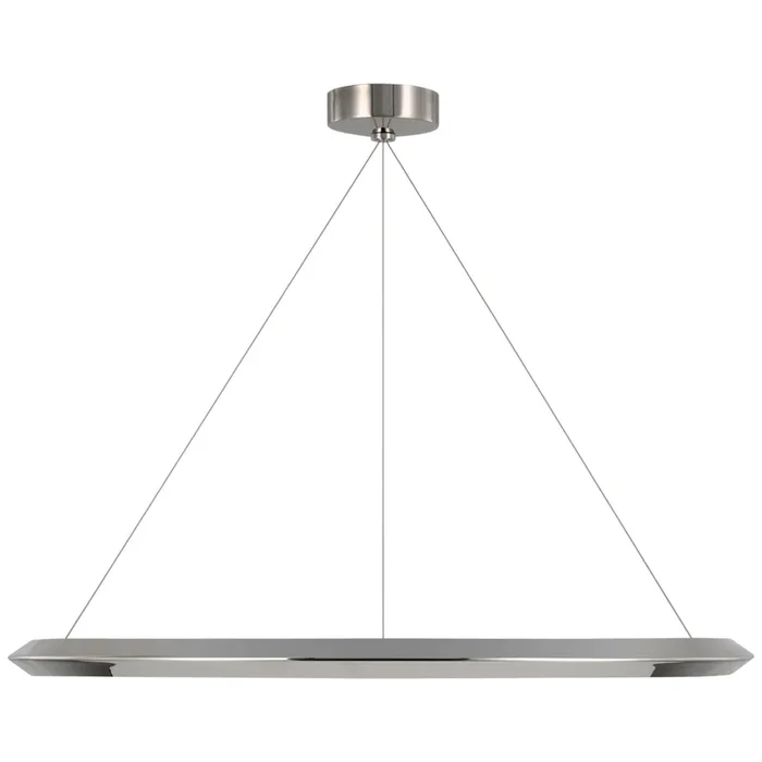 Peter Bristol Encircle 38″ Ring Chandelier in Polished Nickel Ceiling Light W38″PB 5151PN
