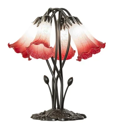Pink/White Five Light Table Lamp (262217)
