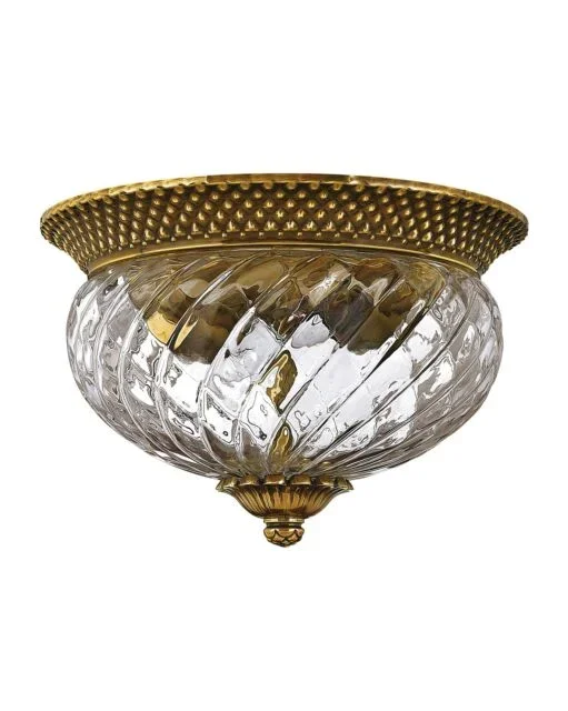 Plantation Small Flush Mount – Burnished Brass