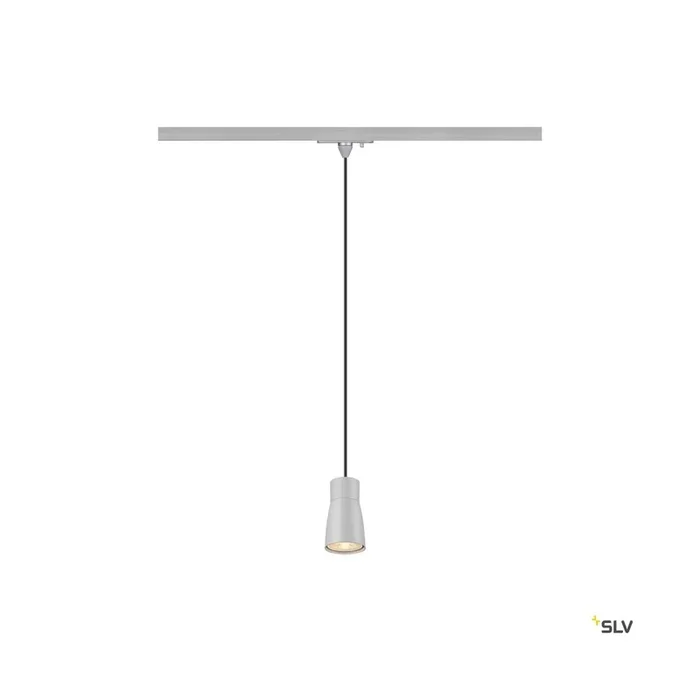 PURI 2.0 Dome, 1~ Pendelleuchte, GU10, Pendellänge 200 cm, 1x max. 6 W, grau