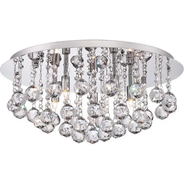 Quoizel BRX1619C Bordeaux 5 Light Flush Mount in Polished Chrome
