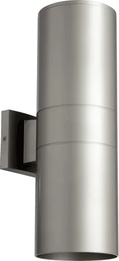Quorum Cylinder Two Light Wall Mount in Graphite – 721-2-3
