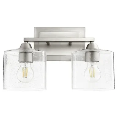 Quorum Dakota Two Light Vanity in Satin Nickel – 5202-2-65