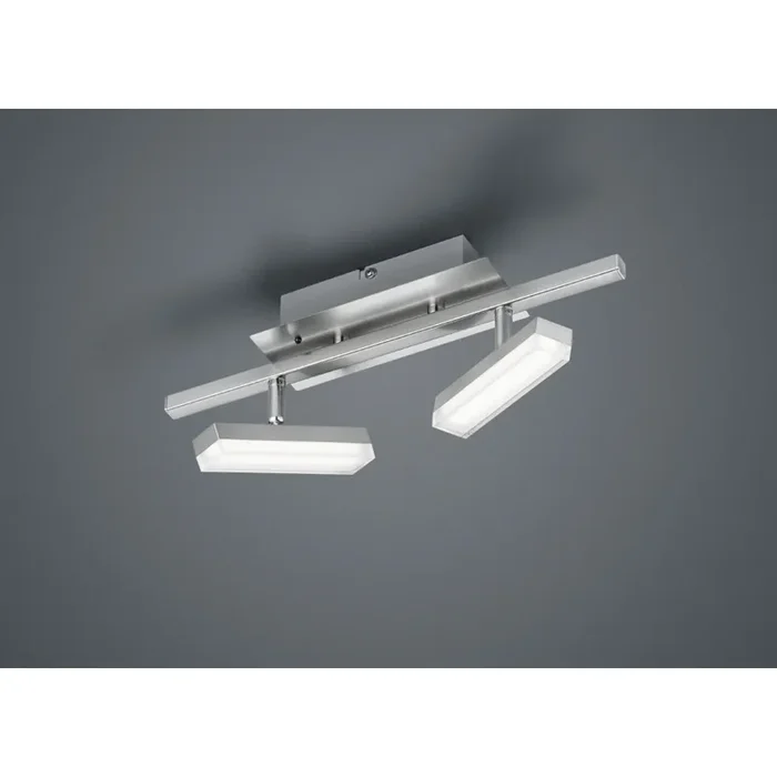 Reality BONDY Deckenleuchte LED Nickel-Matt, 2-flammig, Fernbedienung