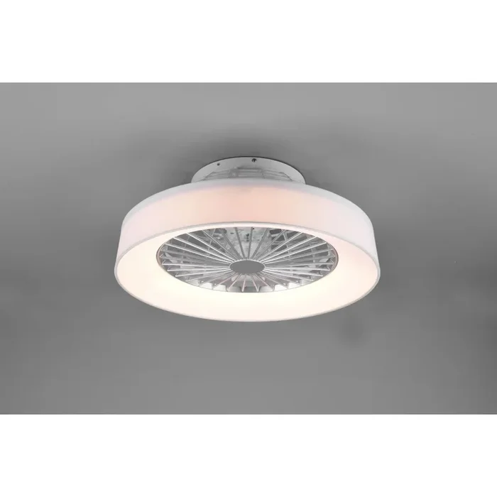Reality Farsund Deckenventilator LED Weiß, 1-flammig, Fernbedienung