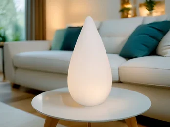 Reality Leuchten Akku Tischlampe PALMAS per USB aufladbar für Innen & Außen, Höhe 38cm