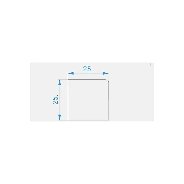 Reprofil, eindkap C-E-AV-03-12 set 2 pc’s, plastic, lengte: 25 mm