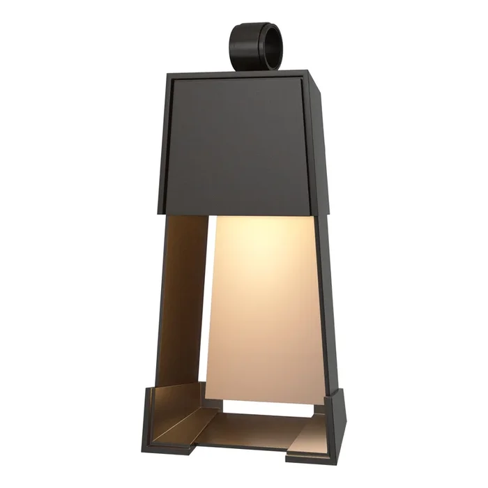 Revere Small Outdoor Sconce 1-Light Coastal Burnished Steel Accent in Oil Rubbed Bronze302038-SKT-14-78