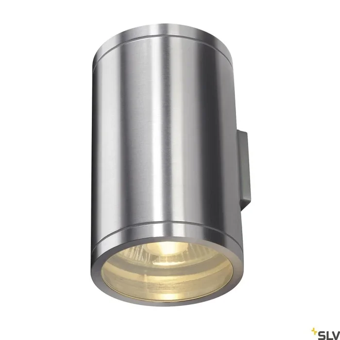 ROX UP/DOWN, UP/DOWN, QPAR11, Outdoor Wandleuchte, alu gebürstet, max. 2×50 W, IP44