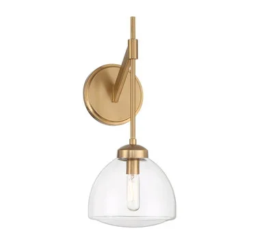 Savoy House Corbin One Light Wall Sconce in Warm Brass – 9-9840-1-322