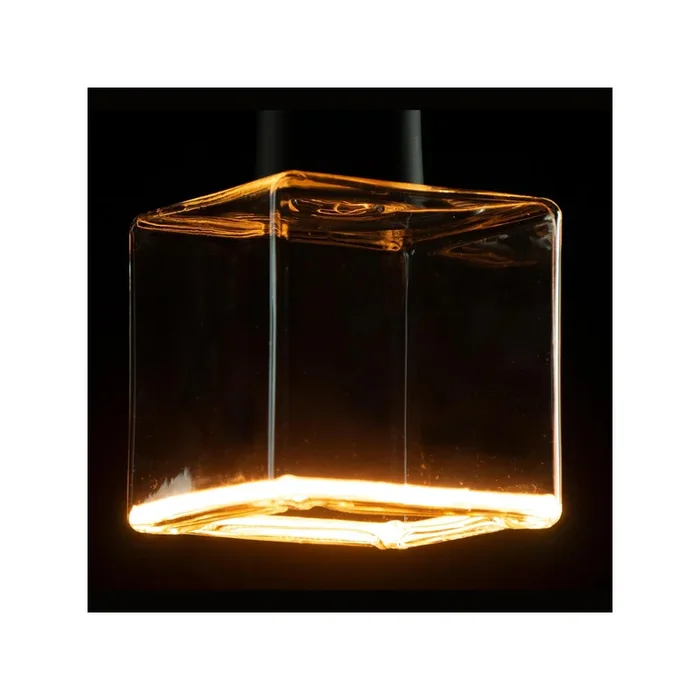 Segula LED Leuchtmittel Floating Cube 80 klar eckig E27 4,5W 300 Lumen 2200K warmweiß