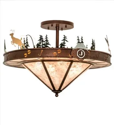 Six Light Semi-Flushmount9343368