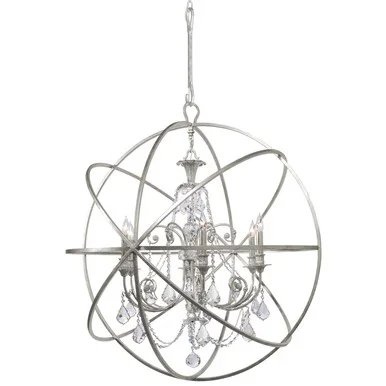 Solaris Six Light Chandelier (9219-OS-CL-MWP)