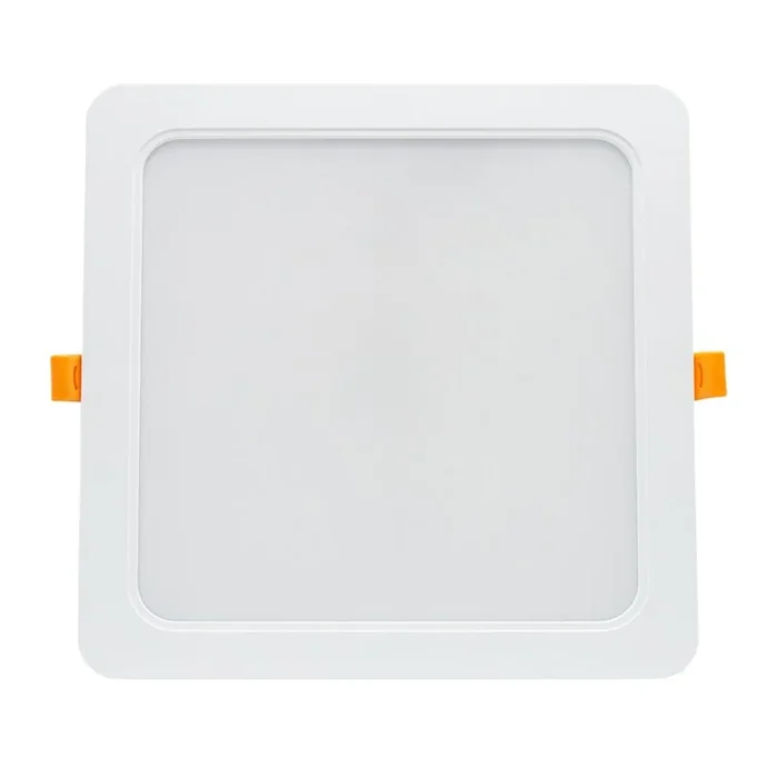 Spectrum LED Einbauleuchte Downlight DURE 3 Weiß eckig 22x22cm IP54 24W 2900lm Neutralweiß 4000K 110°
