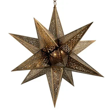 Star Of The East Three Light Chandelier (302-73-OWB)