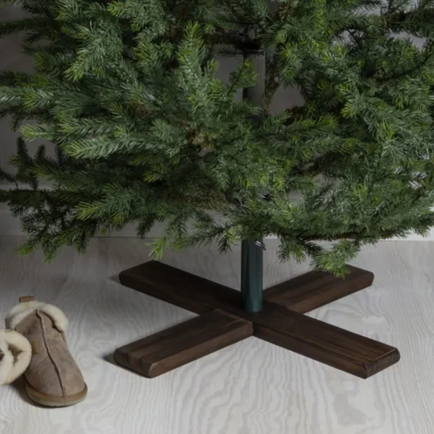 Star Trading Christbaumständer Granig Braun Holzfuß Innenbereich