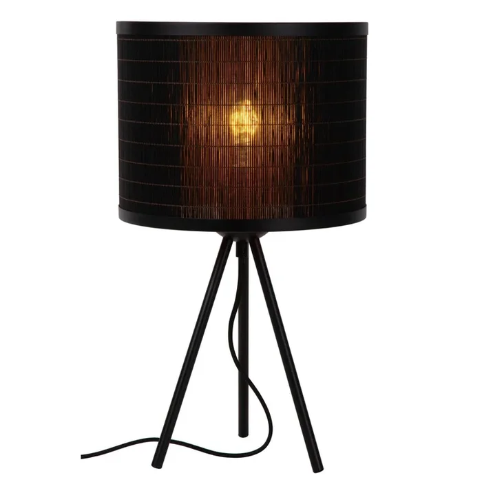 Tagalog -tafellamp Ø 26 cm 1xe27 zwart