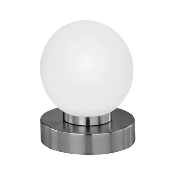 Tischleuchte mit Touchschalter Prinz II Nickel matt 1 x E14/40W