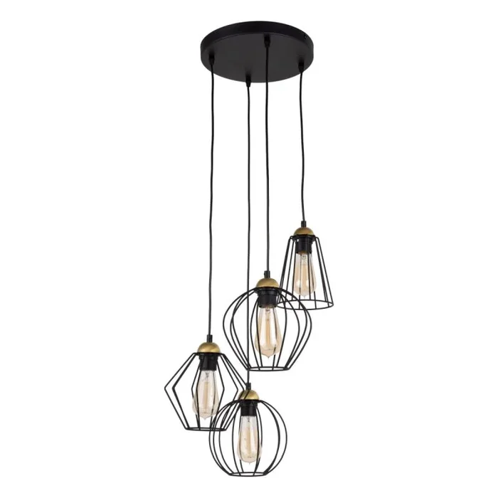 TK Lighting GALAXY 2713 Pendelleuchte 4x15W/E27 IP20