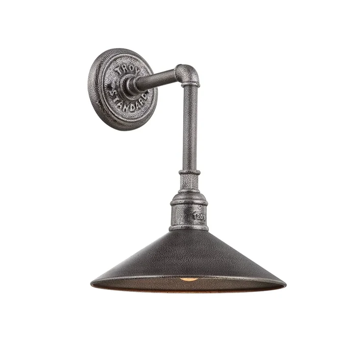 Toledo Wall Sconce 1-Light Outdoor LED in Old Silver 11L x 11W x 15HB2771-OS