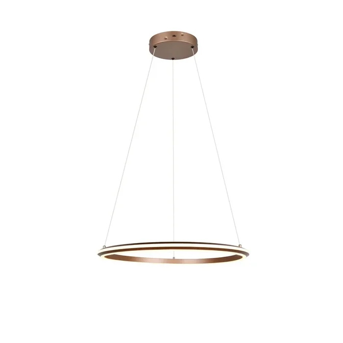 Trio – Pendelleuchte Amador mokkabraun Ø 75cm