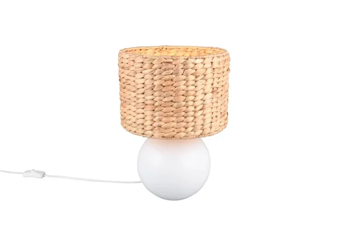 Trio – Tischlampe Vina Ø 28cm – mit Seilhaube