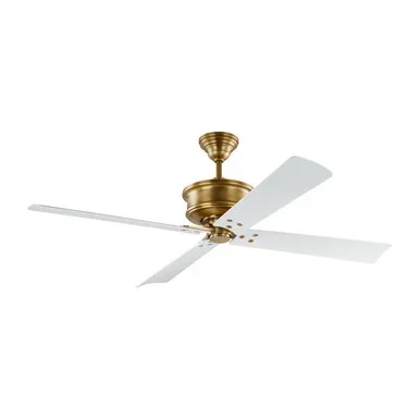 Visual Comfort Fan Subway 56″Ceiling Fan in Hand Rubbed Antique Brass – 4SBWR56HAB