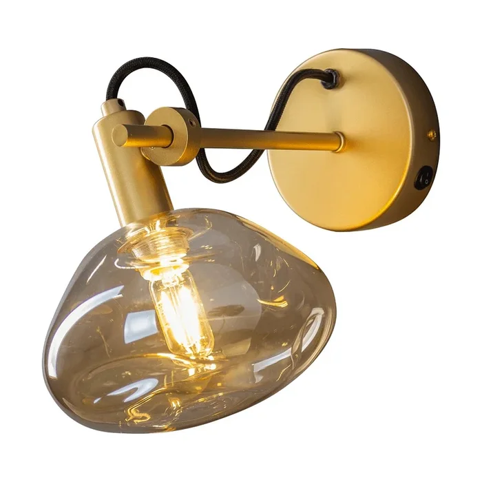 Wandleuchte BEUEL 1xE14 IP20, gold