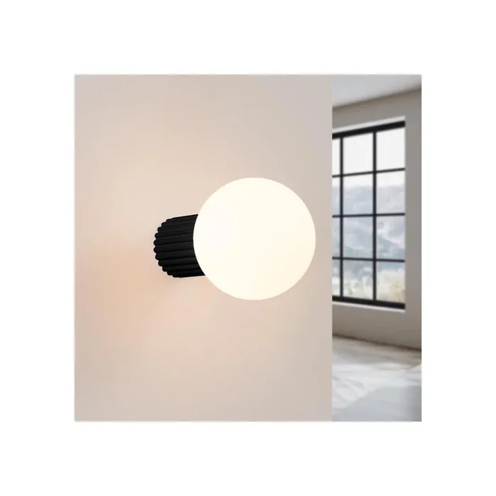 Wandleuchte Halo schwarz IP44