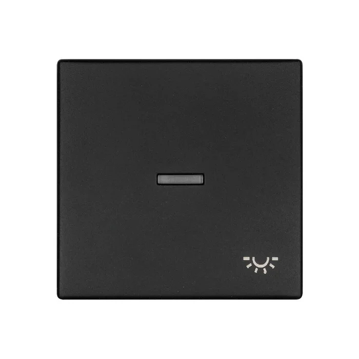 Wippe, mit Symbol Licht, K55® BBblack®, schwarz matt