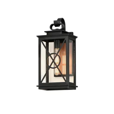 Yorktown VX One Light Outdoor Wall Sconce (40804CLACPBK)