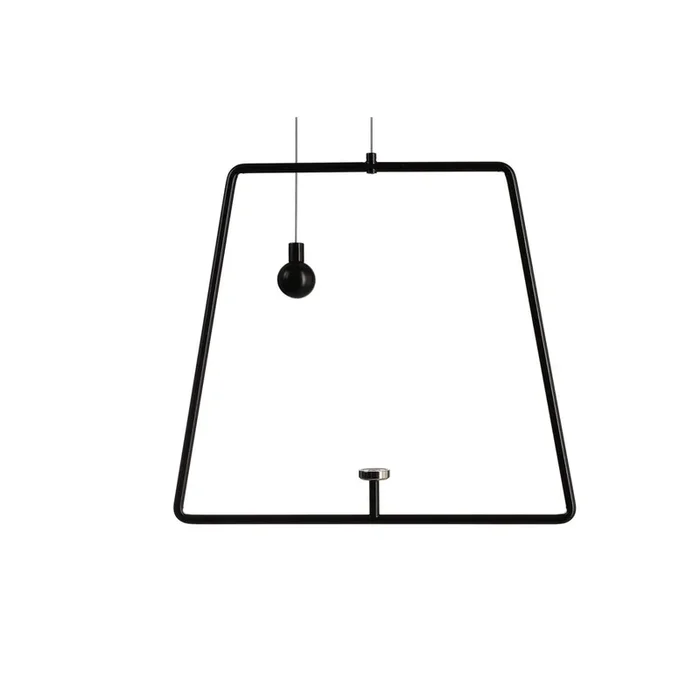 Zubehör, Pendel für Magnetleuchte Miram Schwarz, Breite: 205 mm, Höhe: 185 mm