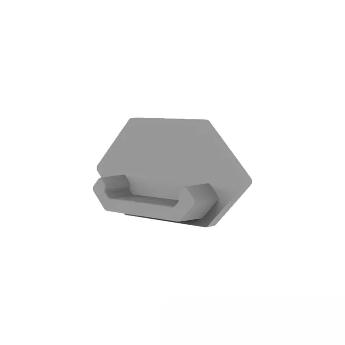 Zubeh�r f�r LED Trockenbauprofil Au�eneck – Endkappe E216 (1 Stk.), geschlossen