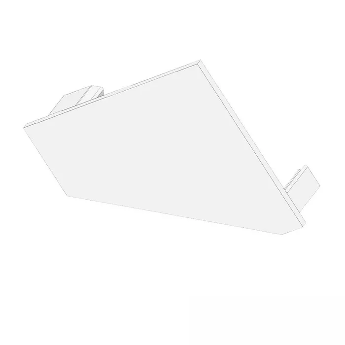 Zubeh�r f�r Profil CORNER18 – Endkappe EC110L, links, geschlossen, PVC, 1 Stk., wei�