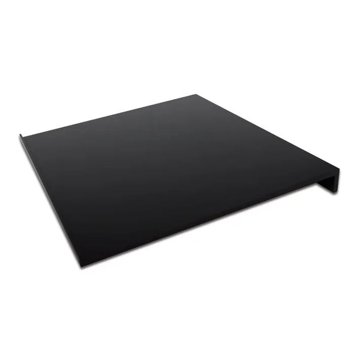 Zubeh�r f�r Wandleuchte Intero-Line Tablar Aufsatz, 20cm, Aluminium, schwarz